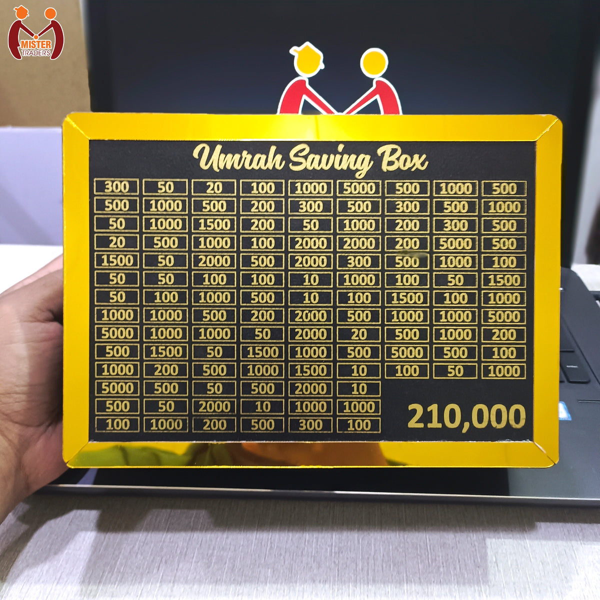Umrah Saving Box – 210,000 Money Saving Challenge Box | Islamic Piggy Bank for Hajj & Umrah Fund, Creative Savings Gift