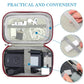 Electronics Travel Organizer Pouch – Waterproof Cable & Gadget Storage Bag with Wrist Strap | Portable Multi-Compartment Case for Charger, Power Bank & Accessories