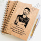 Personalized Wooden Diary with Photo & Name Engraving – Custom Spiral Notebook with Engraved Pen