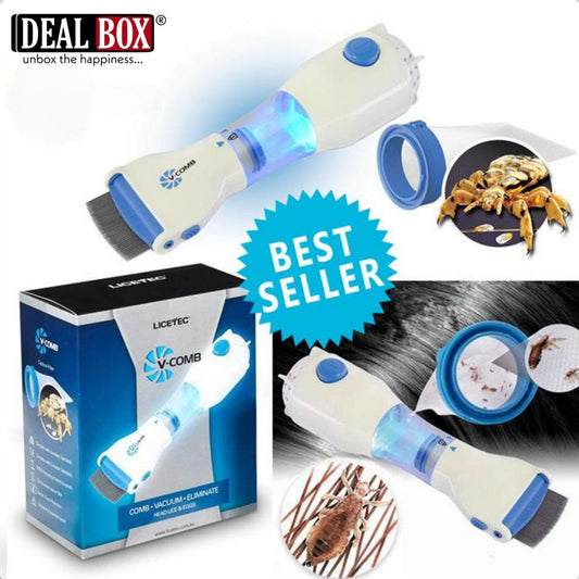 Electric Lice Comb – Chemical-Free Head Lice & Nit Removal Device | Safe Electronic Hair Comb for Kids & Adults