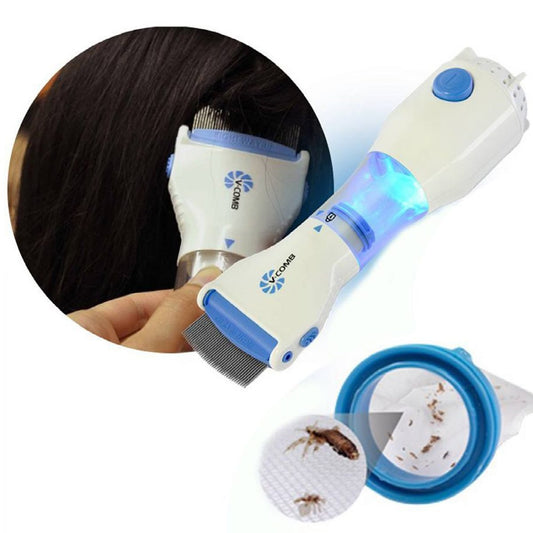 Electric Lice Comb – Chemical-Free Head Lice & Nit Removal Device | Safe Electronic Hair Comb for Kids & Adults