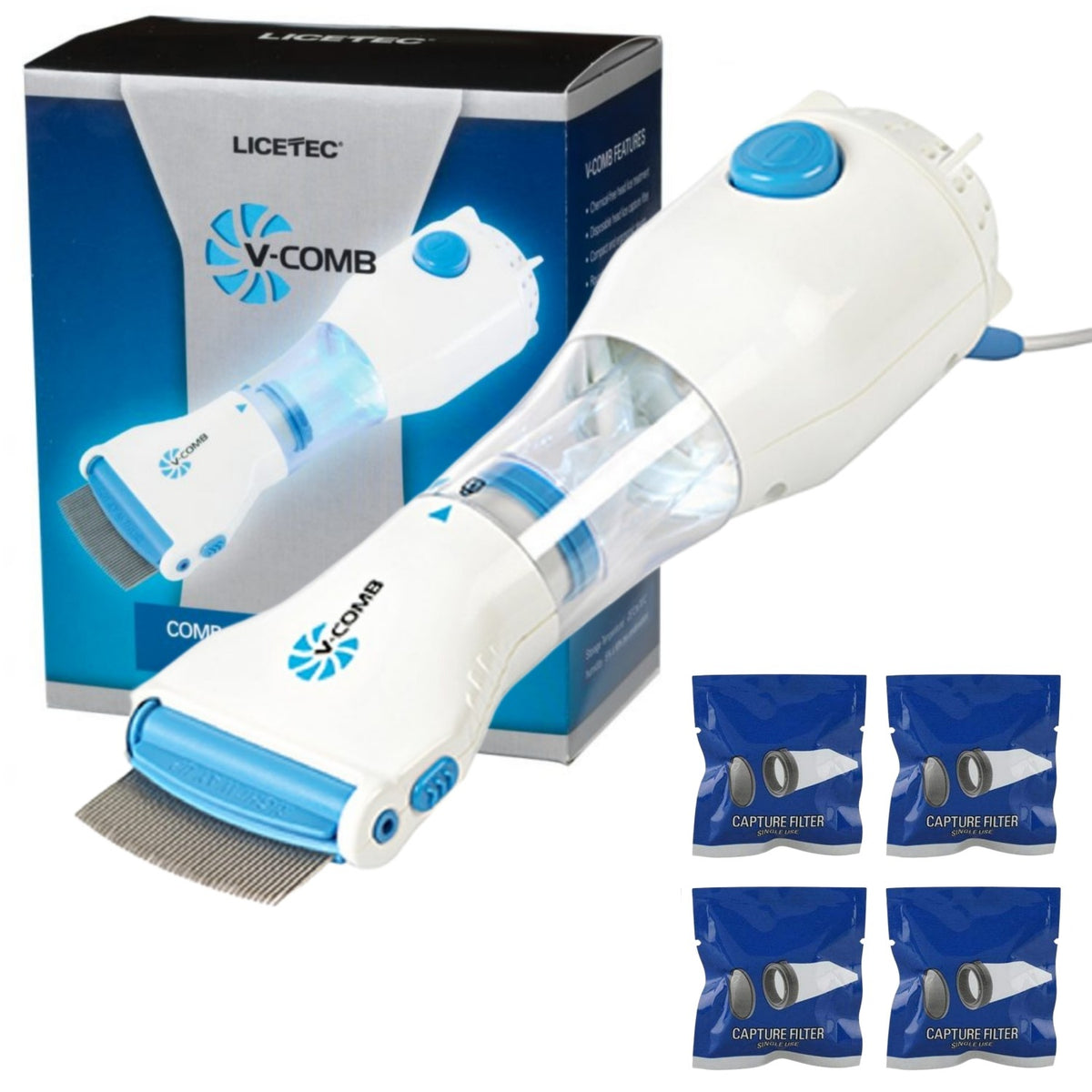 Electric Lice Comb – Chemical-Free Head Lice & Nit Removal Device | Safe Electronic Hair Comb for Kids & Adults