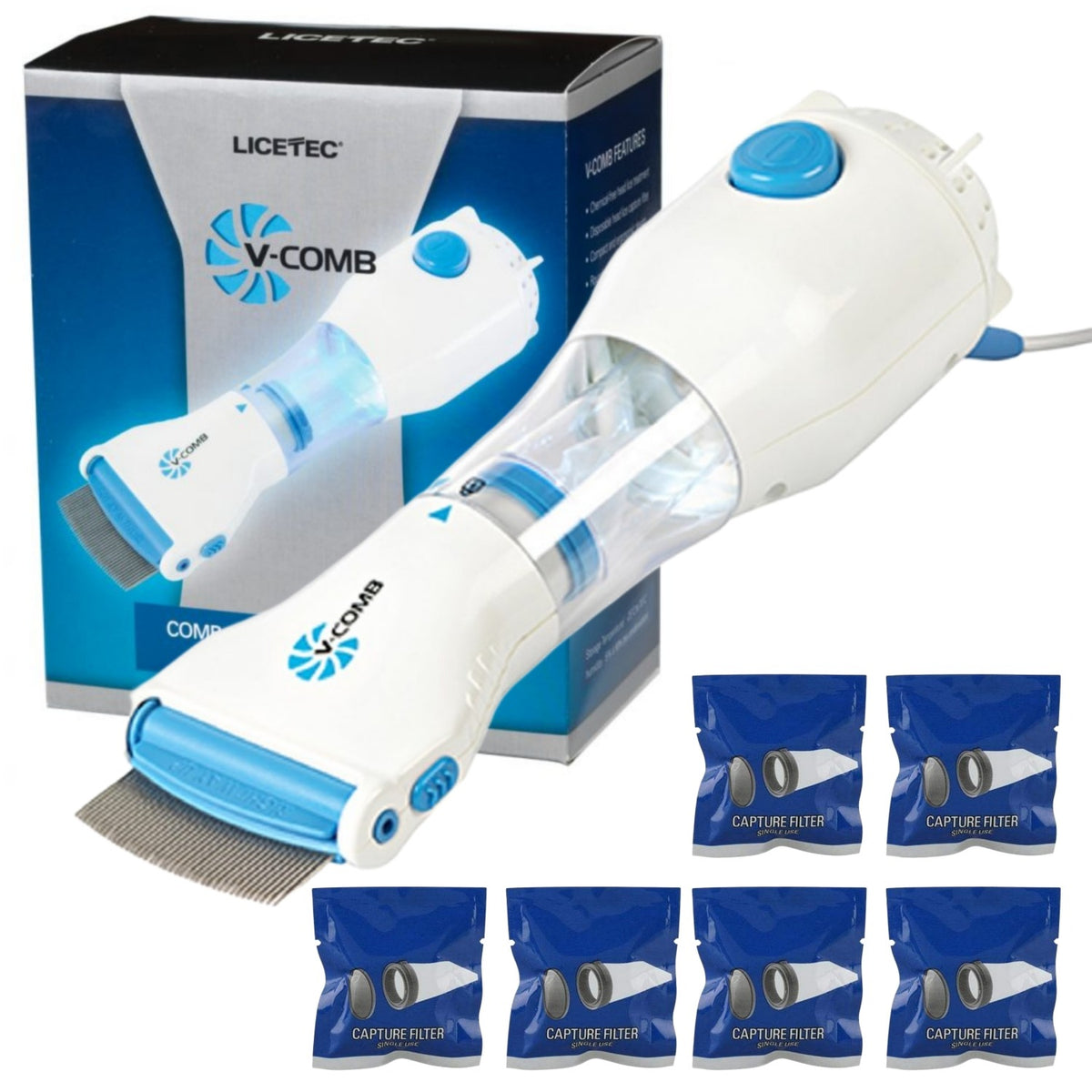 Electric Lice Comb – Chemical-Free Head Lice & Nit Removal Device | Safe Electronic Hair Comb for Kids & Adults