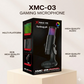 Xtrike Me XMC-03 RGB USB Microphone – Mute & Angle RGB USB Condenser Mic for Streaming, Gaming, Podcast XMC-03 USB Microphone with Adjustable Stand & RGB
