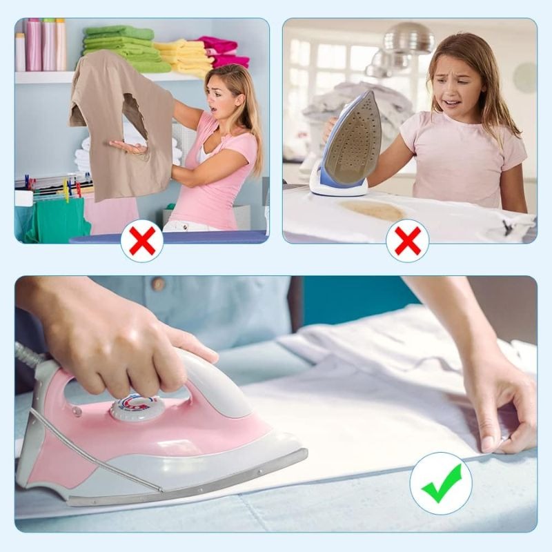 Iron Shoe Cover – Heat Resistant Ironing Plate Protector for Steam Iron (Prevents Shine & Scorch Marks)