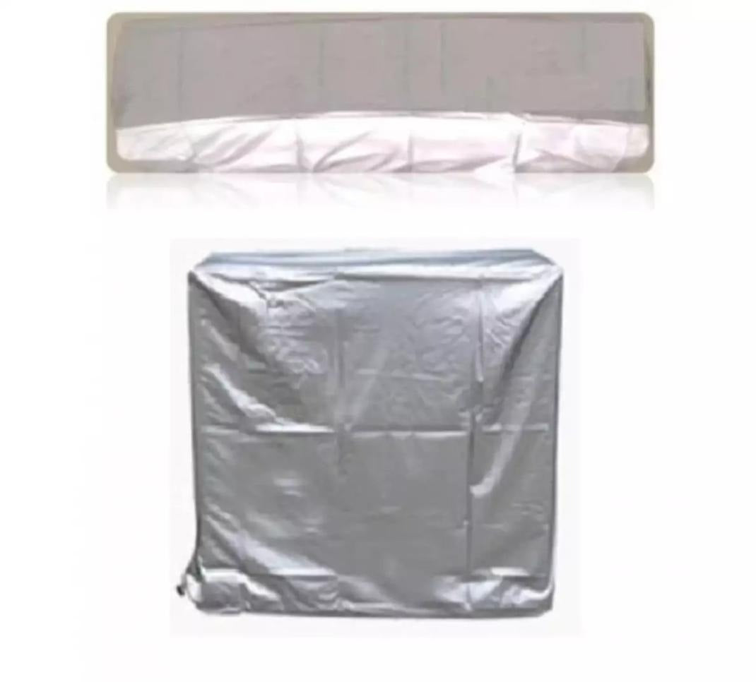 Split AC Dust Cover Set (Indoor + Outdoor) – Waterproof Air Conditioner Protector