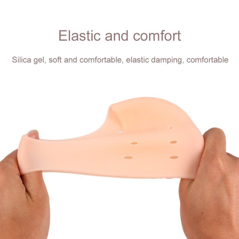 Silicone Moisturizing Gel Heel Socks – Cracked Heel Protector & Foot Care Pad (1 Pair)