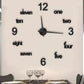 3D DIY Wall Clock – Modern Frameless Acrylic Number & Word Sticker Clock (Black)