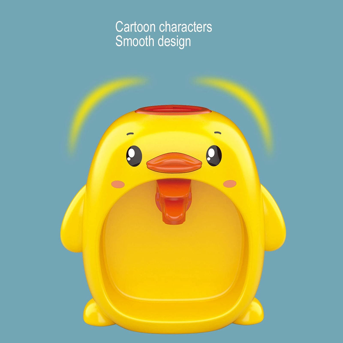 Cute Duck Mini Water Dispenser for Kids – Mini Drinking Fountain Toy with Cup (Yellow)