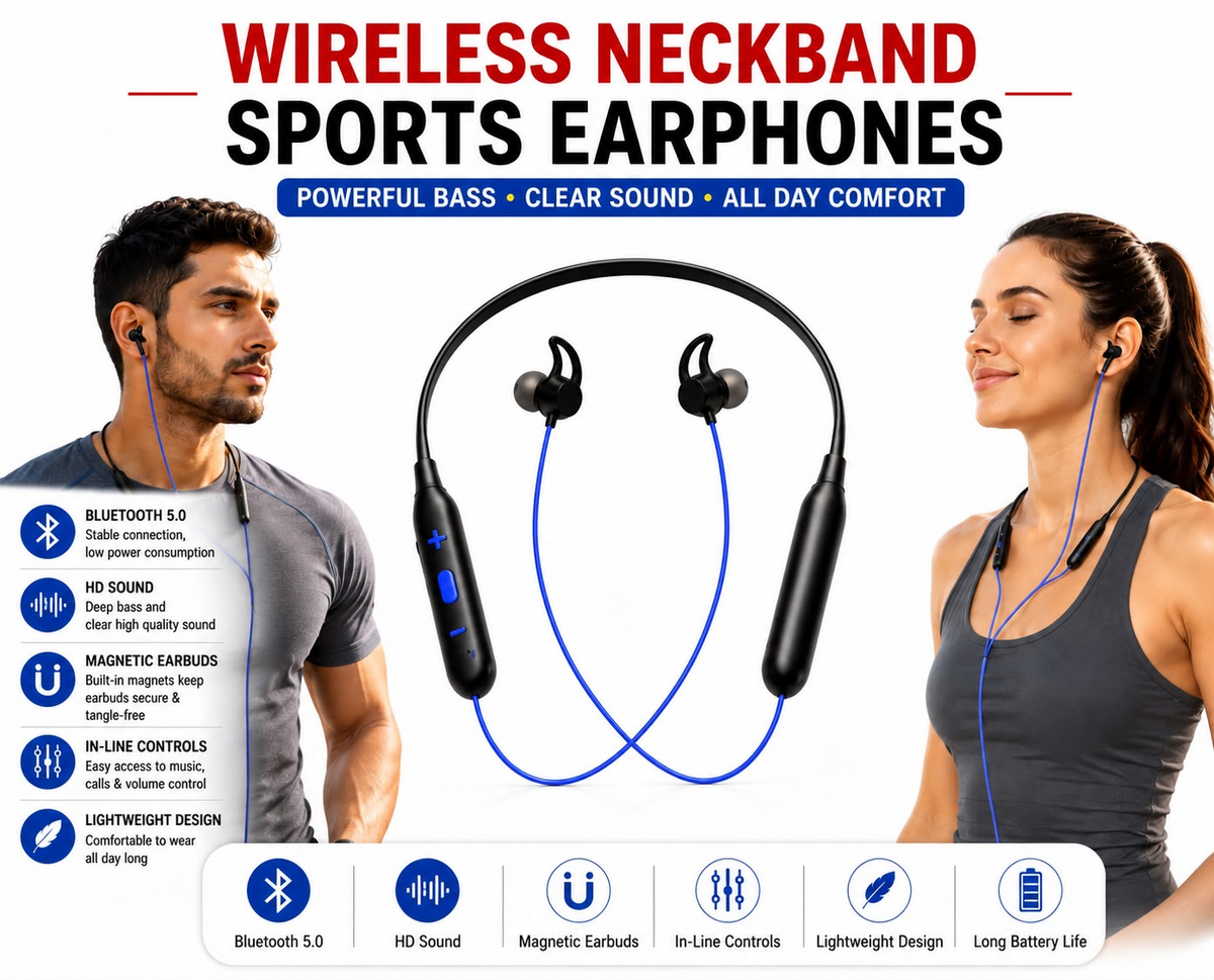 P47 Wireless Bluetooth Headphones – Foldable Stereo Headset with Mic & SD Card Slot
