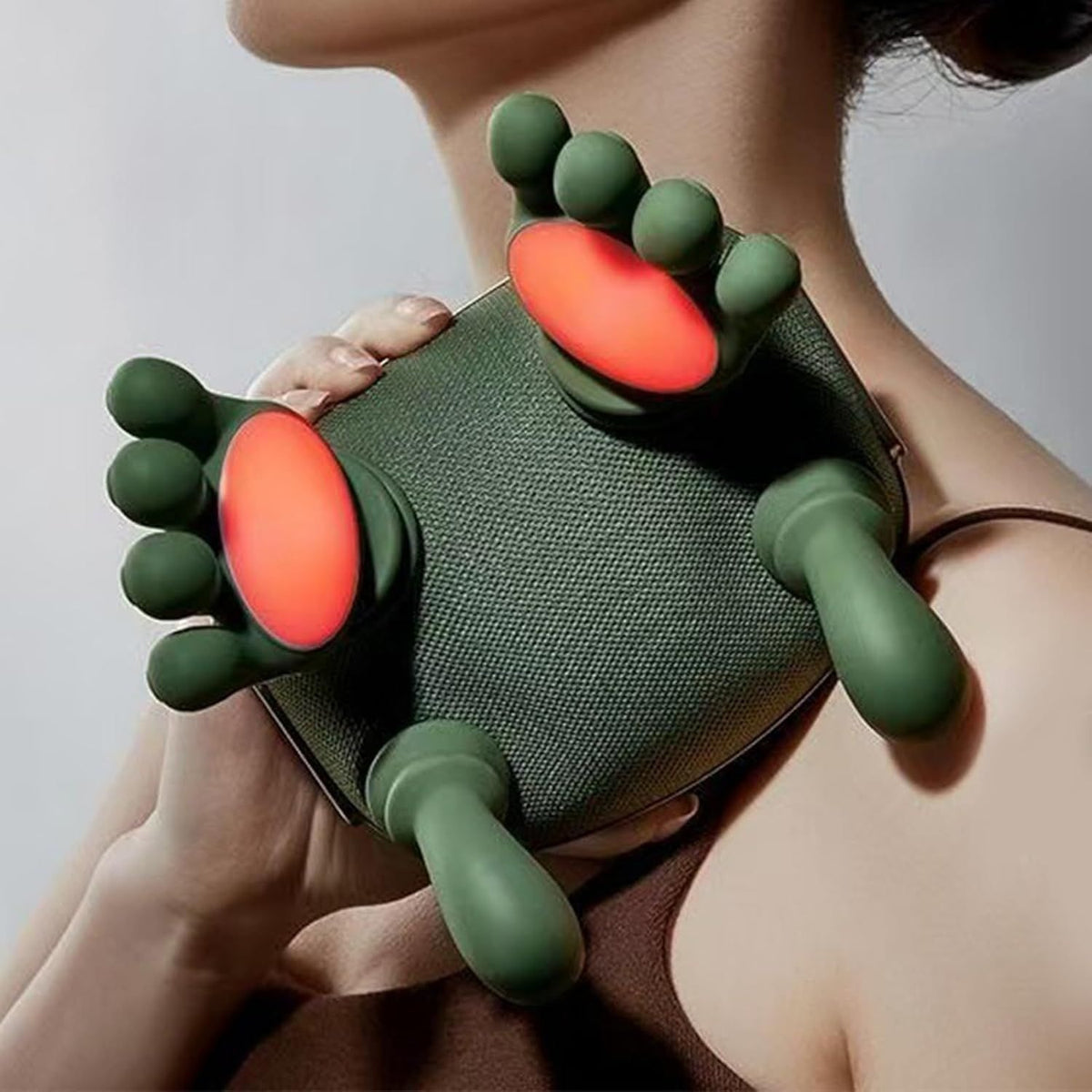 Cute Mini Massager – Portable Rechargeable Deep Kneading Body Massager with Auto Shut-Off | Neck, Shoulder & Back Massage Device for Home & Travel