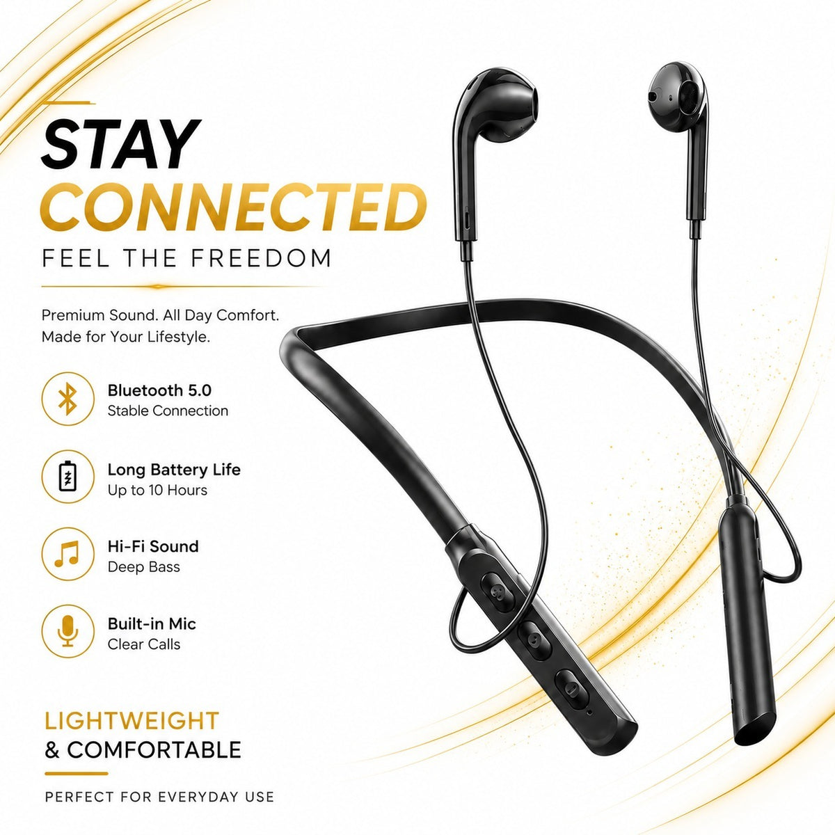 P47 Wireless Bluetooth Headphones – Foldable Stereo Headset with Mic & SD Card Slot