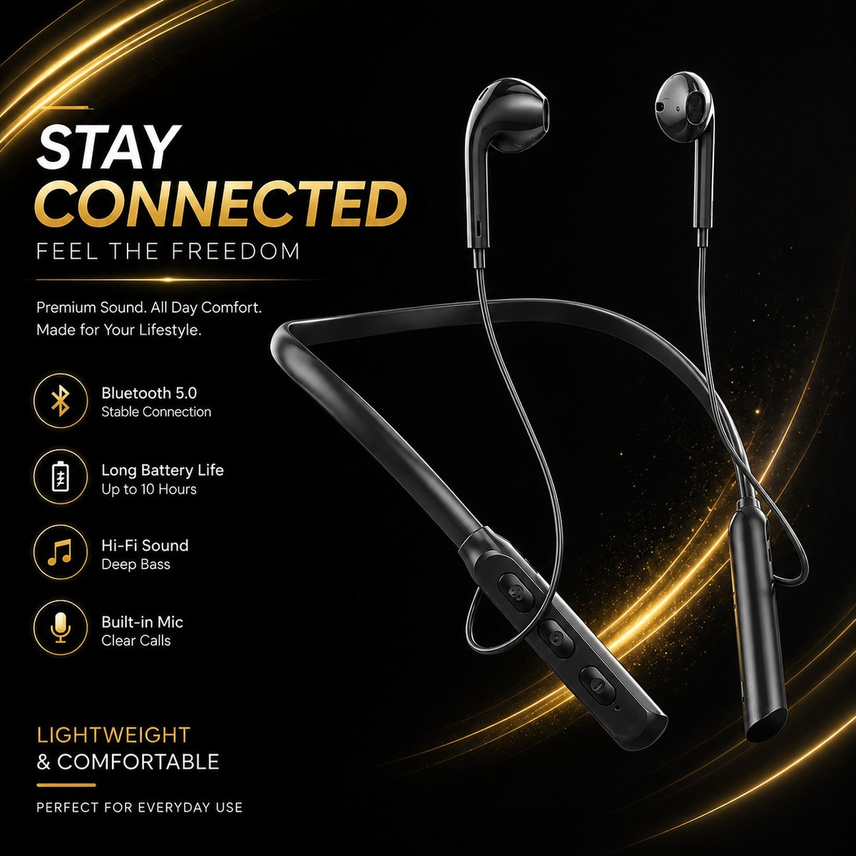 P47 Wireless Bluetooth Headphones – Foldable Stereo Headset with Mic & SD Card Slot