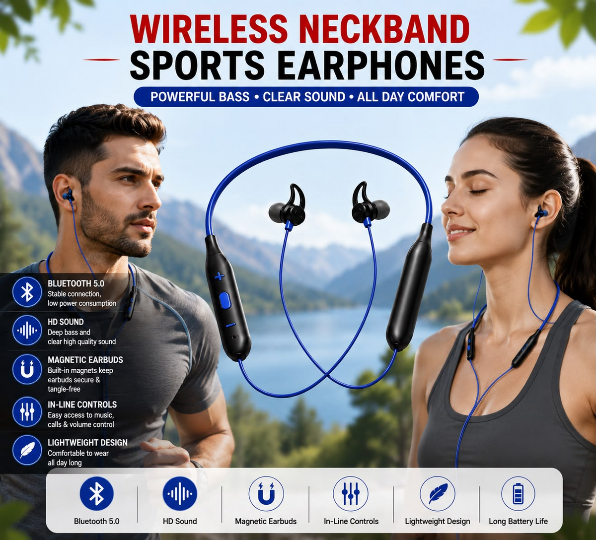 P47 Wireless Bluetooth Headphones – Foldable Stereo Headset with Mic & SD Card Slot