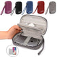 Electronics Travel Organizer Pouch – Waterproof Cable & Gadget Storage Bag with Wrist Strap | Portable Multi-Compartment Case for Charger, Power Bank & Accessories